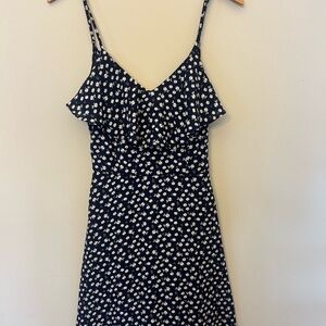 Trixxi Navy and White Floral Dress Women’s Size Small